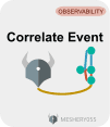 Event correlation view in Kanvas dashboard