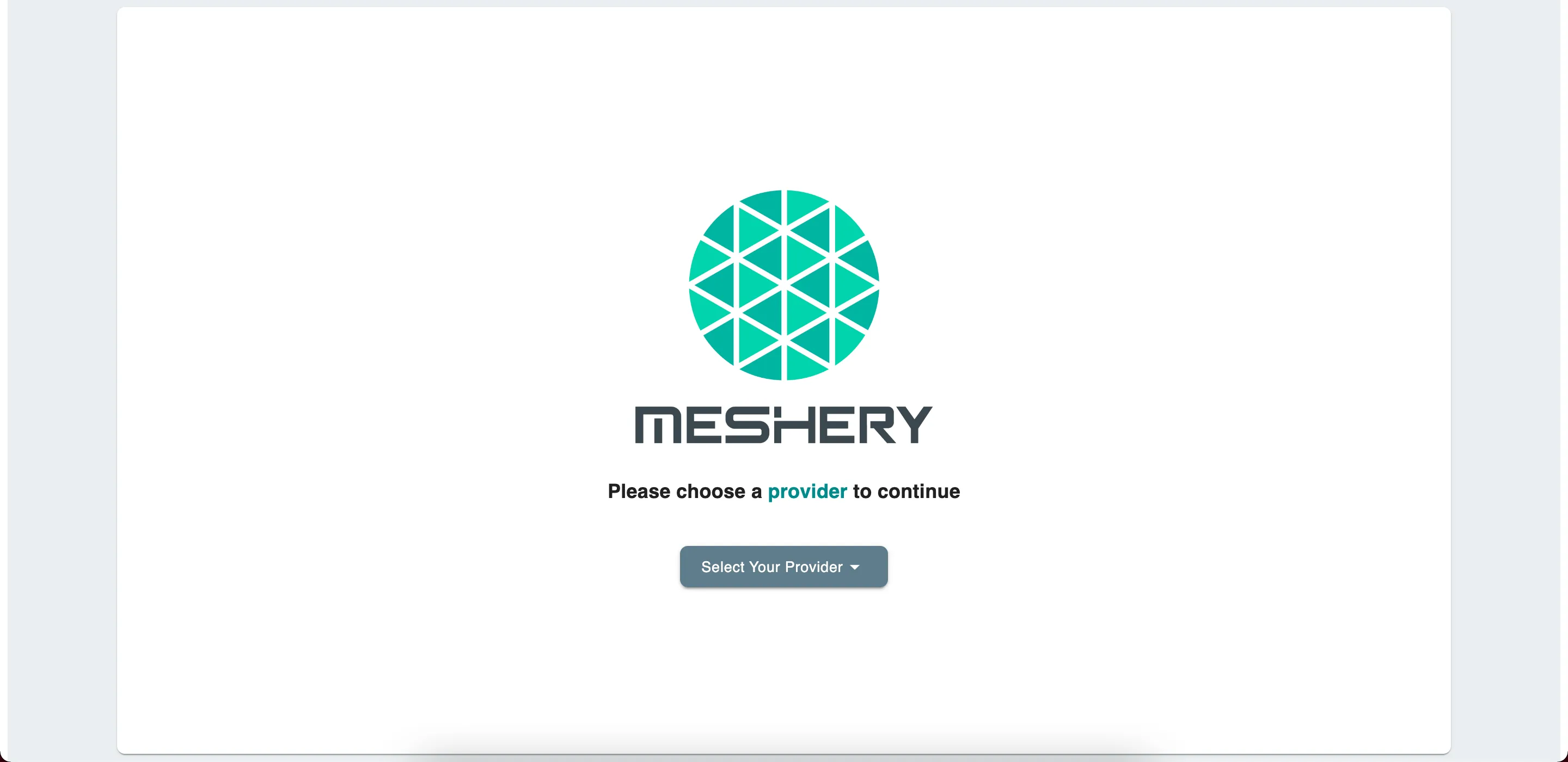 Meshery UI Dashboard